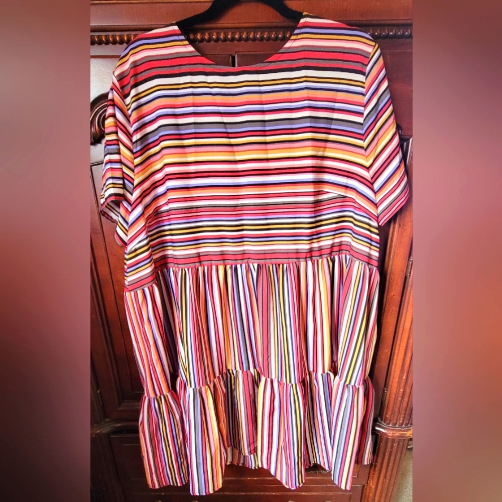 Shein Curve size 3x striped mini dress